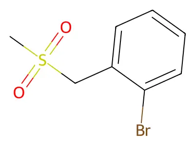 1-Bromo-2-((methylsulfonyl)methyl)benzene structure