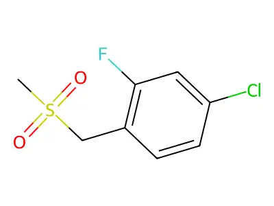 4-Chloro-2-fluorobenzylmethylsulfone structure