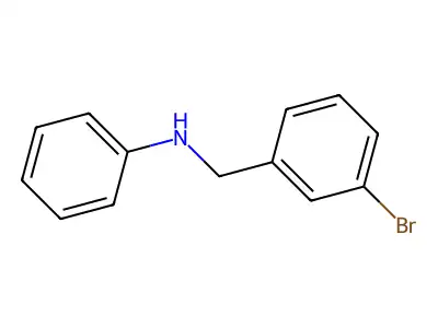 N-[(3-bromophenyl)methyl]aniline structure