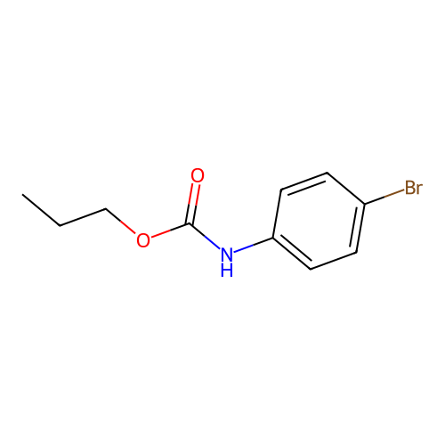 Carbamic acid, (4-bromophenyl)-, propyl ester structure