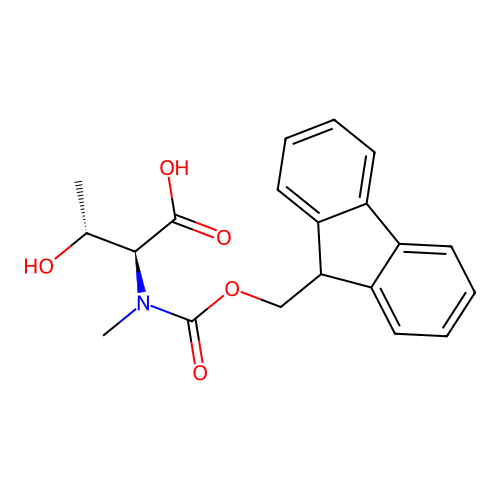 N-[(9H-Fluoren-9-ylmethoxy)carbonyl]-N-methyl-L-threonine structure