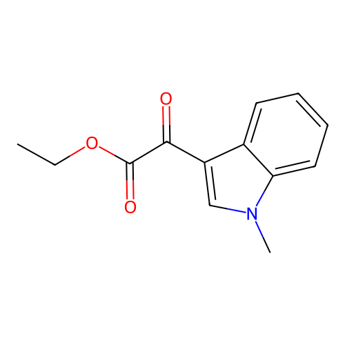 Ethyl (1-methyl-1H-indol-3-yl)(oxo)acetate structure