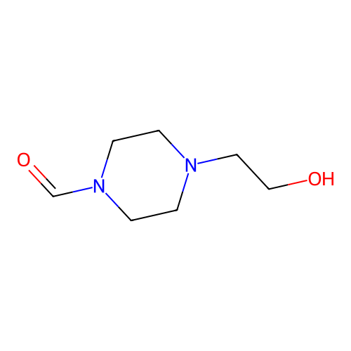 4-(2-Hydroxyethyl)piperazine-1-carbaldehyde structure