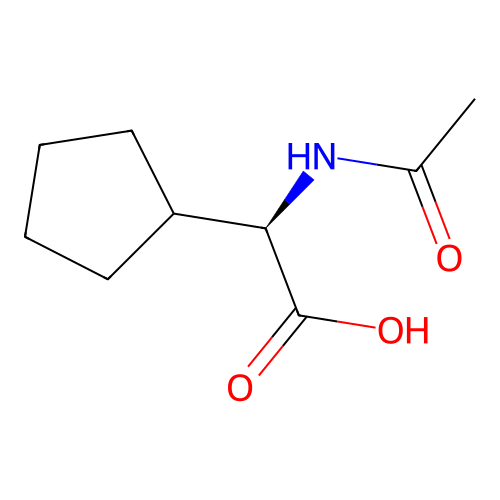 N-Acetyl-2-cyclopentyl-d-glycine structure