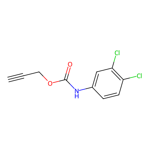 prop-2-ynyl N-(3,4-dichlorophenyl)carbamate structure