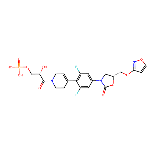 Posizolid phosphate (ester) structure