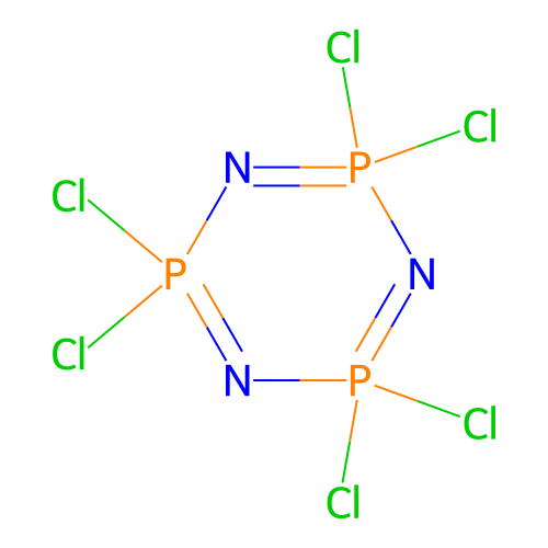 六氯环三氮磷烷 structure