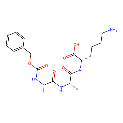 L-Lysine, N-[(phenylmethoxy)carbonyl]-L-alanyl-L-alanyl- structure