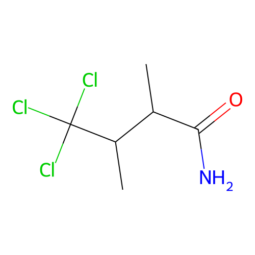 4,4,4-Trichloro-2,3-dimethylbutyramide structure