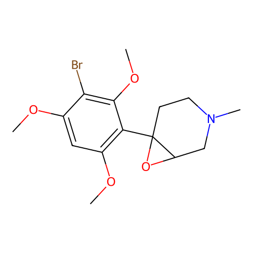 6-(3-Bromo-2,4,6-trimethoxyphenyl)-3-methyl-7-oxa-3-azabicyclo[4.1.0]heptane structure