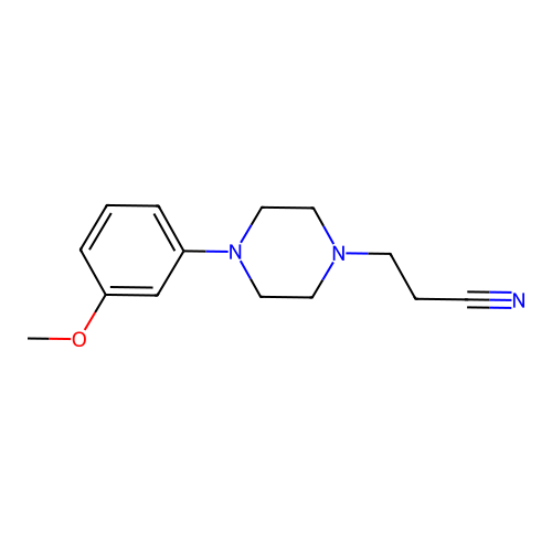 3-[4-(3-Methoxyphenyl)-1-piperazinyl]propanenitrile structure