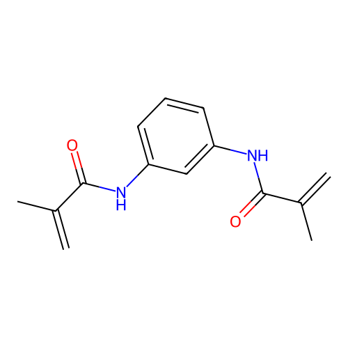 2-Propenamide, N,N'-1,3-phenylenebis[2-methyl- structure