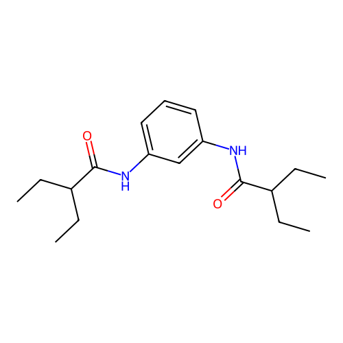 2-ethyl-N-[3-(2-ethylbutanoylamino)phenyl]butanamide structure