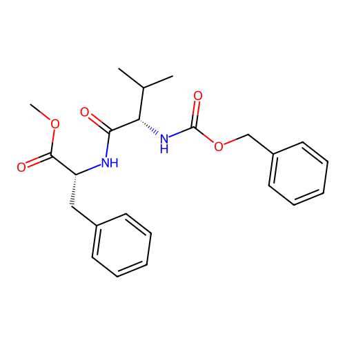 Z-Val-D-Phe-OMe structure