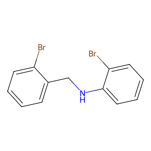 2-bromo-N-[(2-bromophenyl)methyl]aniline structure