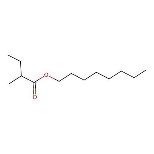 Octyl 2-methylbutyrate structure
