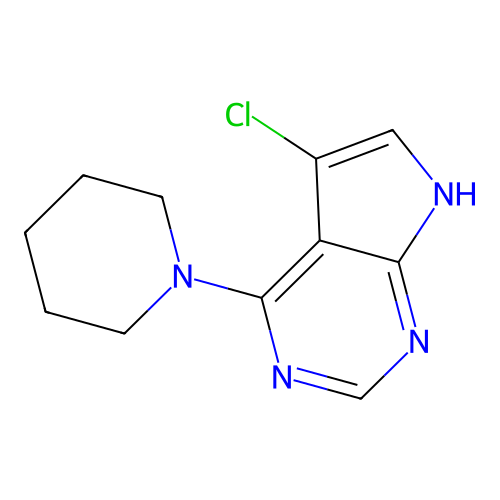 5-Chloro-4-(piperidin-1-yl)-7H-pyrrolo[2,3-d]pyrimidine structure