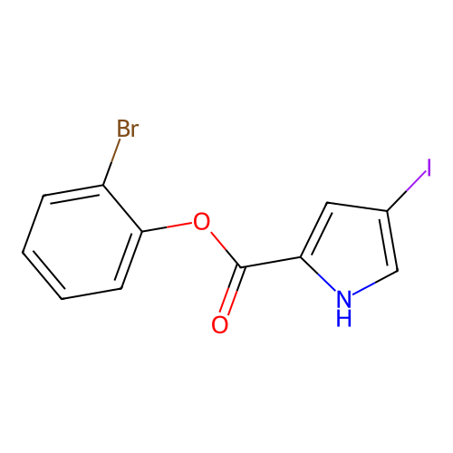 2-Bromophenyl 4-Iodopyrrole-2-carboxylate structure
