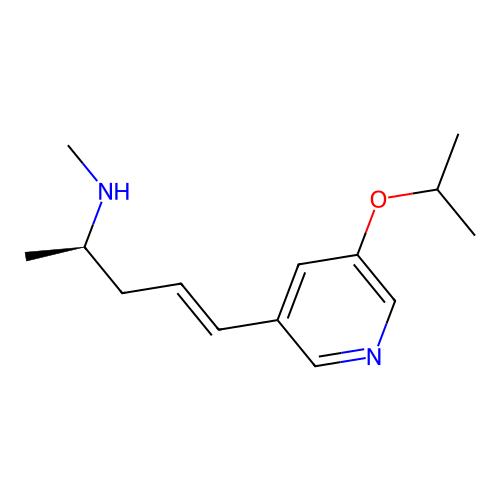(R,E)-5-(5-Isopropoxypyridin-3-yl)-N-methylpent-4-en-2-amine structure