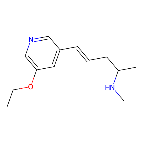 (4E)-N-Methyl-5-(5-ethoxy-3-pyridyl)-4-penten-2-amine structure