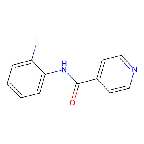 N-(2-iodophenyl)pyridine-4-carboxamide structure