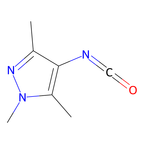 4-Isocyanato-1,3,5-trimethyl-1H-pyrazole structure