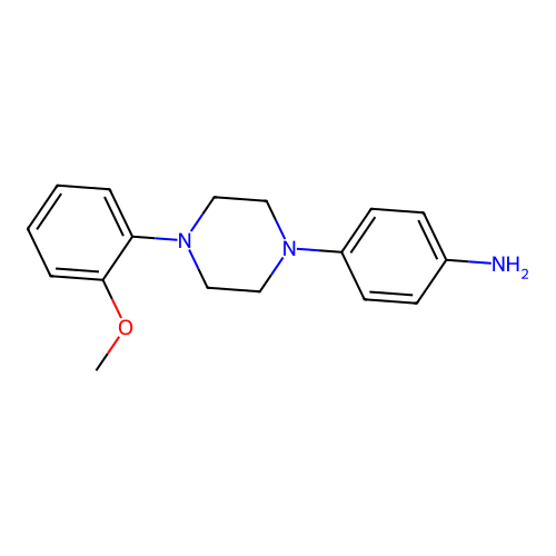 4-(4-(2-Methoxyphenyl)piperazin-1-yl)aniline structure