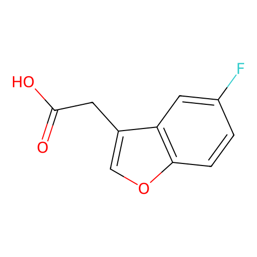 2-(5-Fluoro-1-benzofuran-3-yl)acetic acid structure