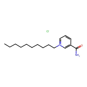Pyridinium, 3-carbamoyl-1-decyl-, chloride structure