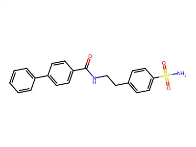 4-phenyl-N-[2-(4-sulfamoylphenyl)ethyl]benzamide structure