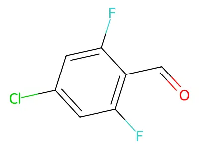 4-Chloro-2,6-difluorobenzaldehyde structure
