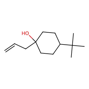 Cyclohexanol, 4-(1,1-dimethylethyl)-1-(2-propenyl)- structure