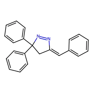 5-benzylidene-3,3-diphenyl-4H-pyrazole structure