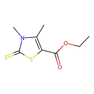 Ethyl 3,4-dimethyl-2-thioxo-2,3-dihydro-1,3-thiazole-5-carboxylate structure