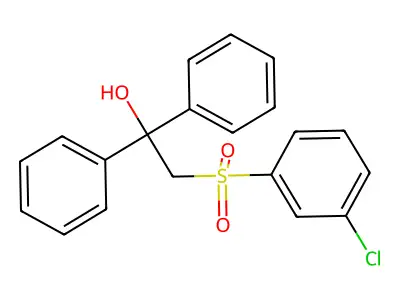 2-[(3-Chlorophenyl)sulfonyl]-1,1-diphenyl-1-ethanol structure