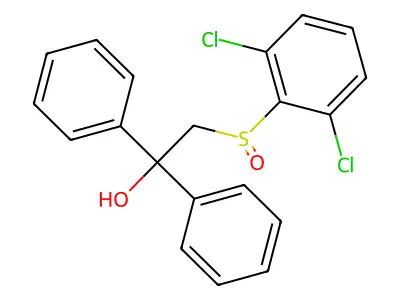 2-[(2,6-Dichlorophenyl)sulfinyl]-1,1-diphenyl-1-ethanol structure