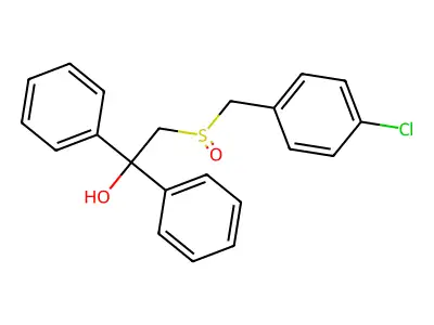 2-[(4-Chlorobenzyl)sulfinyl]-1,1-diphenyl-1-ethanol structure