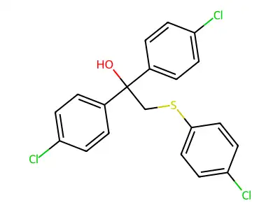 1,1-Bis(4-chlorophenyl)-2-[(4-chlorophenyl)sulfanyl]-1-ethanol structure