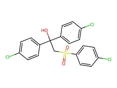 1,1-Bis(4-chlorophenyl)-2-[(4-chlorophenyl)sulfonyl]-1-ethanol structure