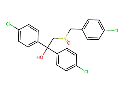 2-[(4-Chlorobenzyl)sulfinyl]-1,1-bis(4-chlorophenyl)-1-ethanol structure