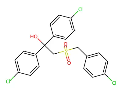 1,1-Bis(4-chlorophenyl)-2-[(4-chlorophenyl)methylsulfonyl]ethanol structure