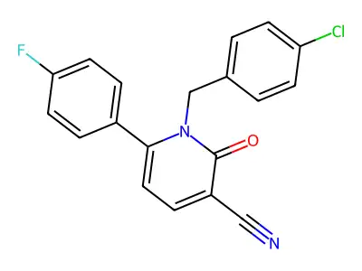1-(4-Chlorobenzyl)-6-(4-fluorophenyl)-2-oxo-1,2-dihydro-3-pyridinecarbonitrile structure