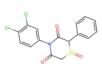 4-(3,4-Dichlorophenyl)-2-phenyl-1lambda~4~,4-thiazinane-1,3,5-trione structure