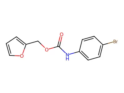 Furfuryl N-(4-bromophenyl)carbamate structure