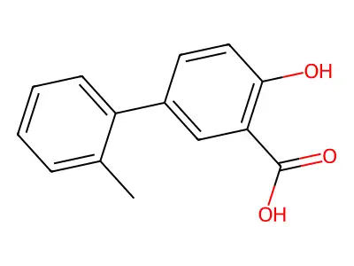 2-hydroxy-5-(2-methylphenyl)benzoic Acid structure