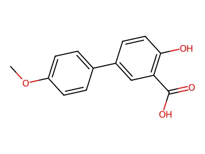 2-hydroxy-5-(4-methoxyphenyl)benzoic Acid structure