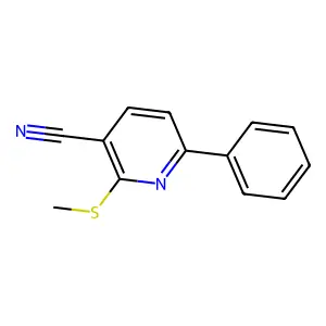 2-(Methylsulfanyl)-6-phenylnicotinonitrile structure