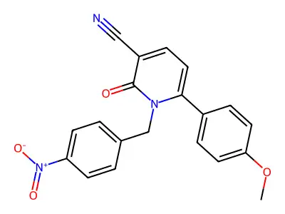 6-(4-Methoxyphenyl)-1-(4-nitrobenzyl)-2-oxo-1,2-dihydro-3-pyridinecarbonitrile structure