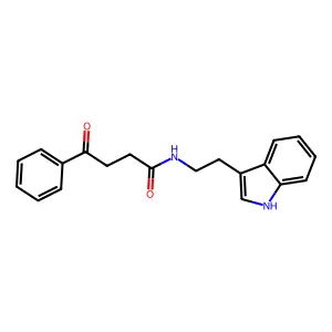 N-[2-(1H-indol-3-yl)ethyl]-4-oxo-4-phenylbutanamide structure