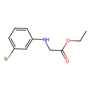 Ethyl 2-((3-bromophenyl)amino)acetate structure